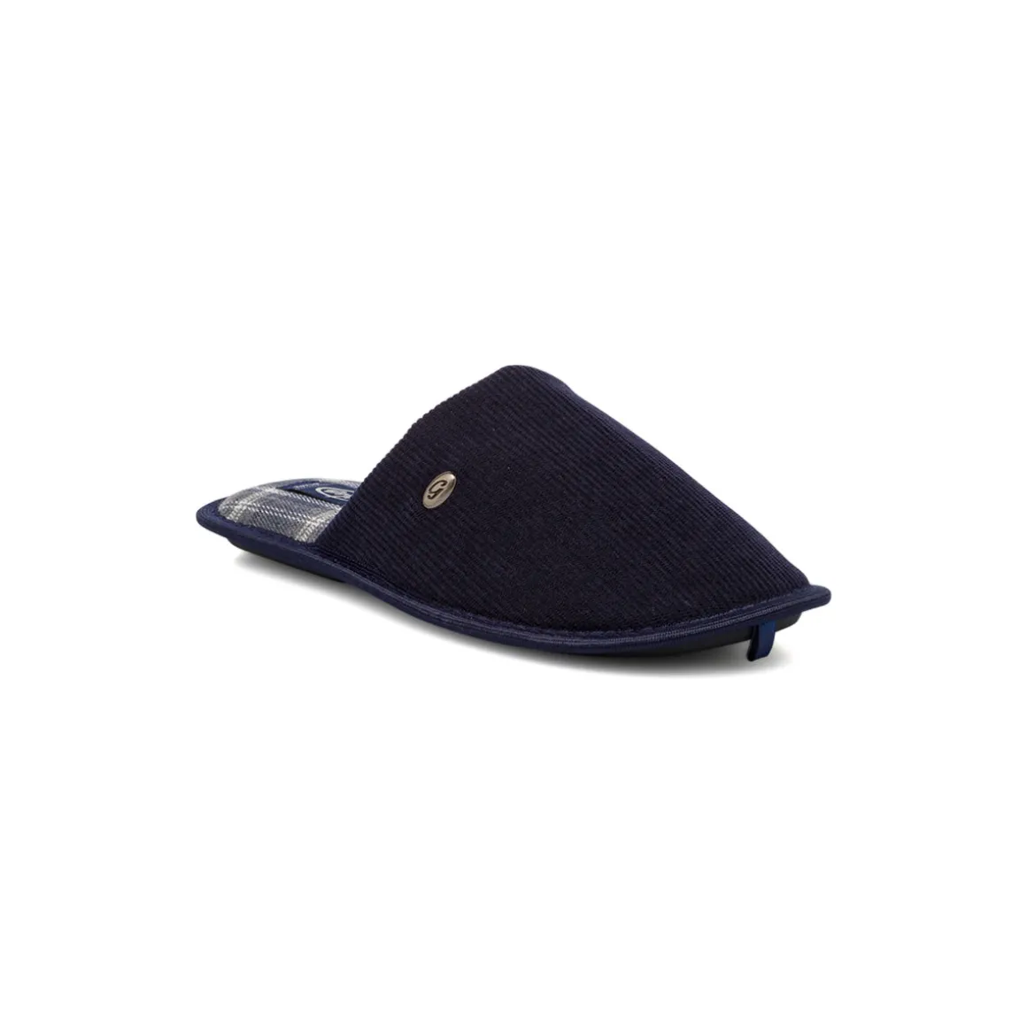 Pantofole blu da Uomo in tessuto a coste Griff