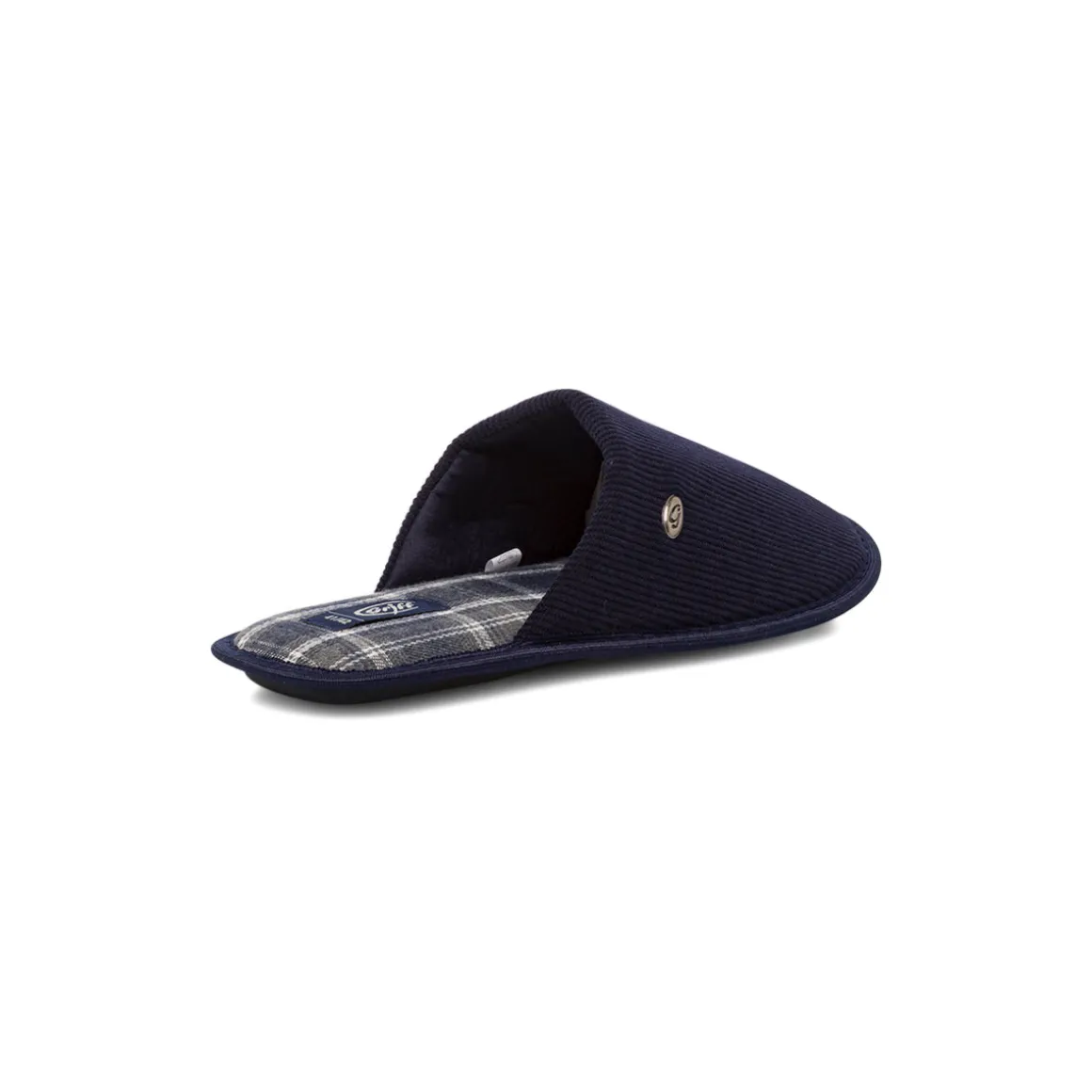 Pantofole blu da Uomo in tessuto a coste Griff