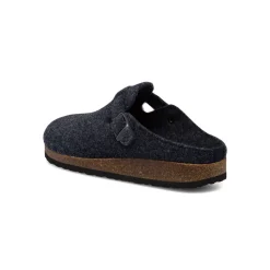 Pantofole blu in tessuto da uomo con cinturino Tè Verde