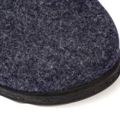 Pantofole blu in tessuto da uomo con etichetta logata Fly Flot