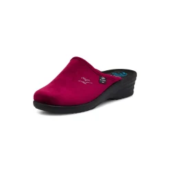 Pantofole bordeaux da donna con sottopiede anatomico Fly Flot