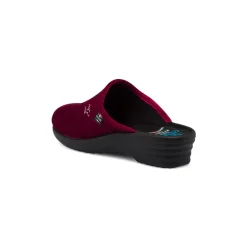 Pantofole bordeaux da donna con sottopiede anatomico Fly Flot