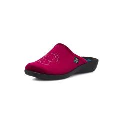 Pantofole da Donna bordeaux con elefantino in strass Fly Flot
