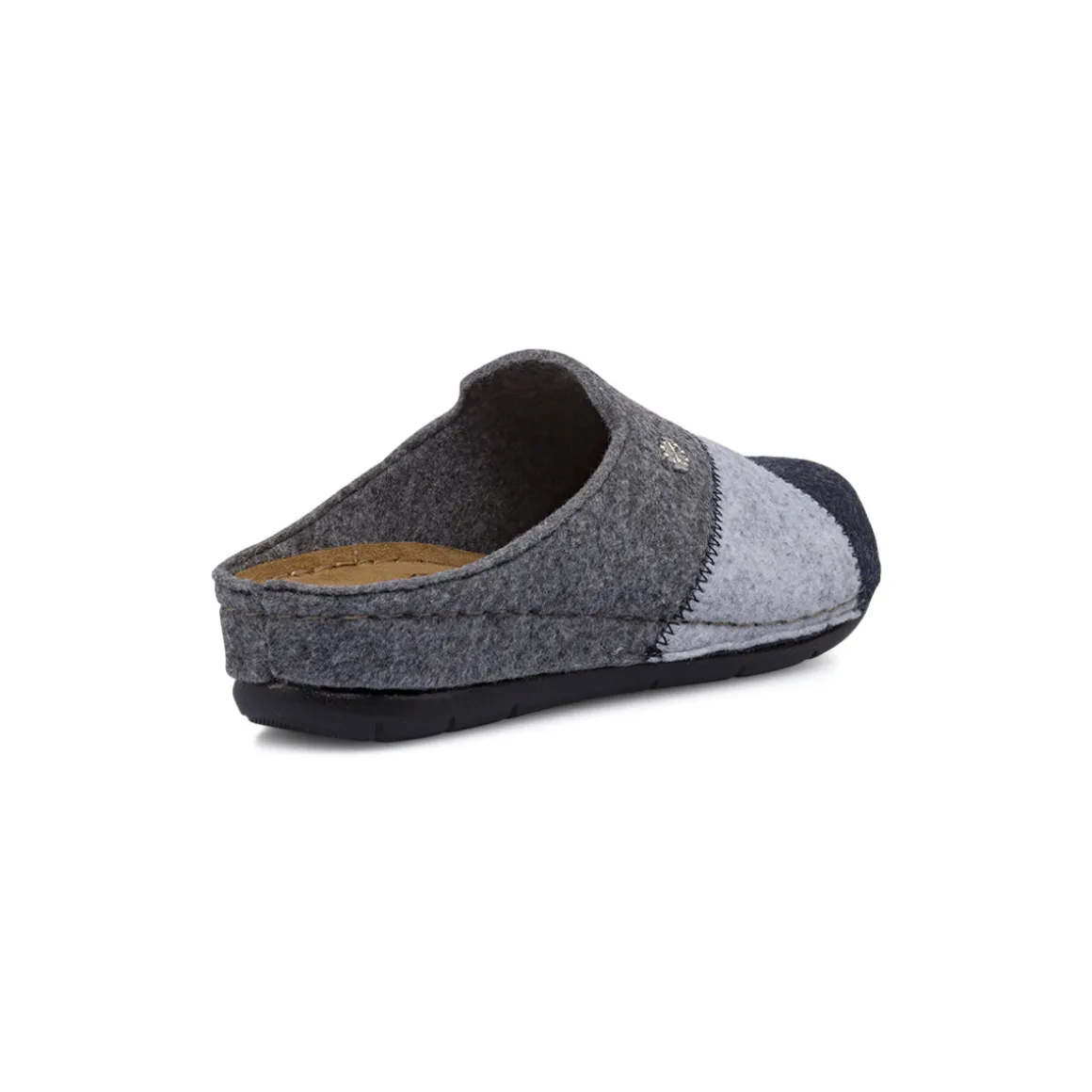 Pantofole da Donna in feltro grigio e blu Flex'is