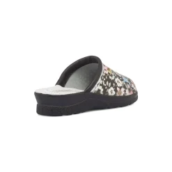 Pantofole da donna nere con sottopiede anatomico Italia Trend