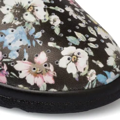 Pantofole da donna nere con sottopiede anatomico Italia Trend