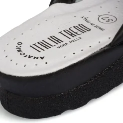 Pantofole da donna nere con sottopiede anatomico Italia Trend