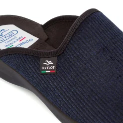 Pantofole da Uomo Blu con Suola Antiscivolo Fly Flot