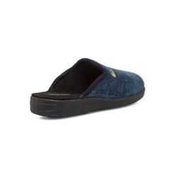 Pantofole da Uomo blu effetto ciniglia Italia Trend