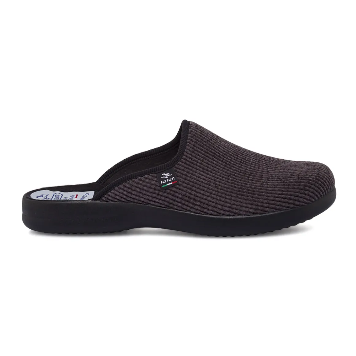 Pantofole da Uomo Grigie in Tessuto con Suola Ergonomica Fly Flot