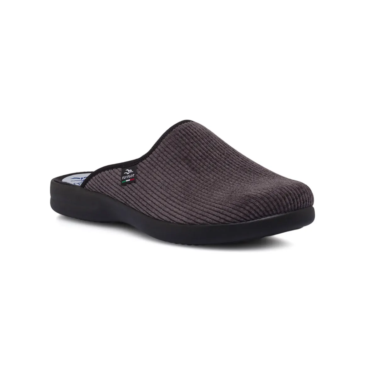 Pantofole da Uomo Grigie in Tessuto con Suola Ergonomica Fly Flot