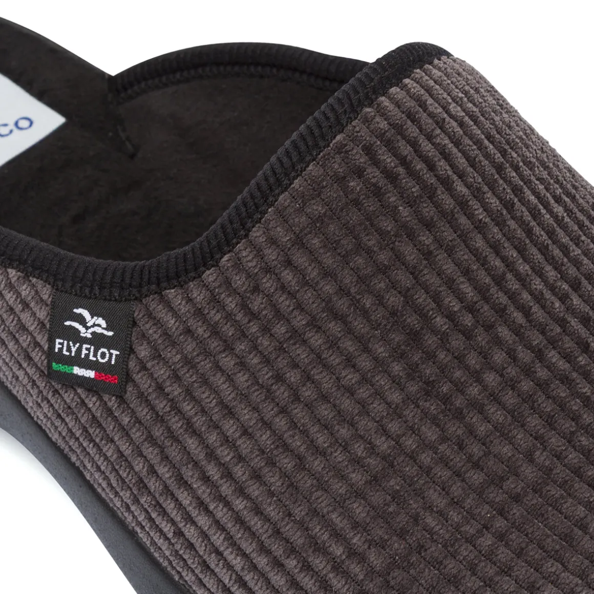 Pantofole da Uomo Grigie in Tessuto con Suola Ergonomica Fly Flot