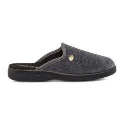 Pantofole da Uomo in tessuto grigio effetto ciniglia Italia Trend