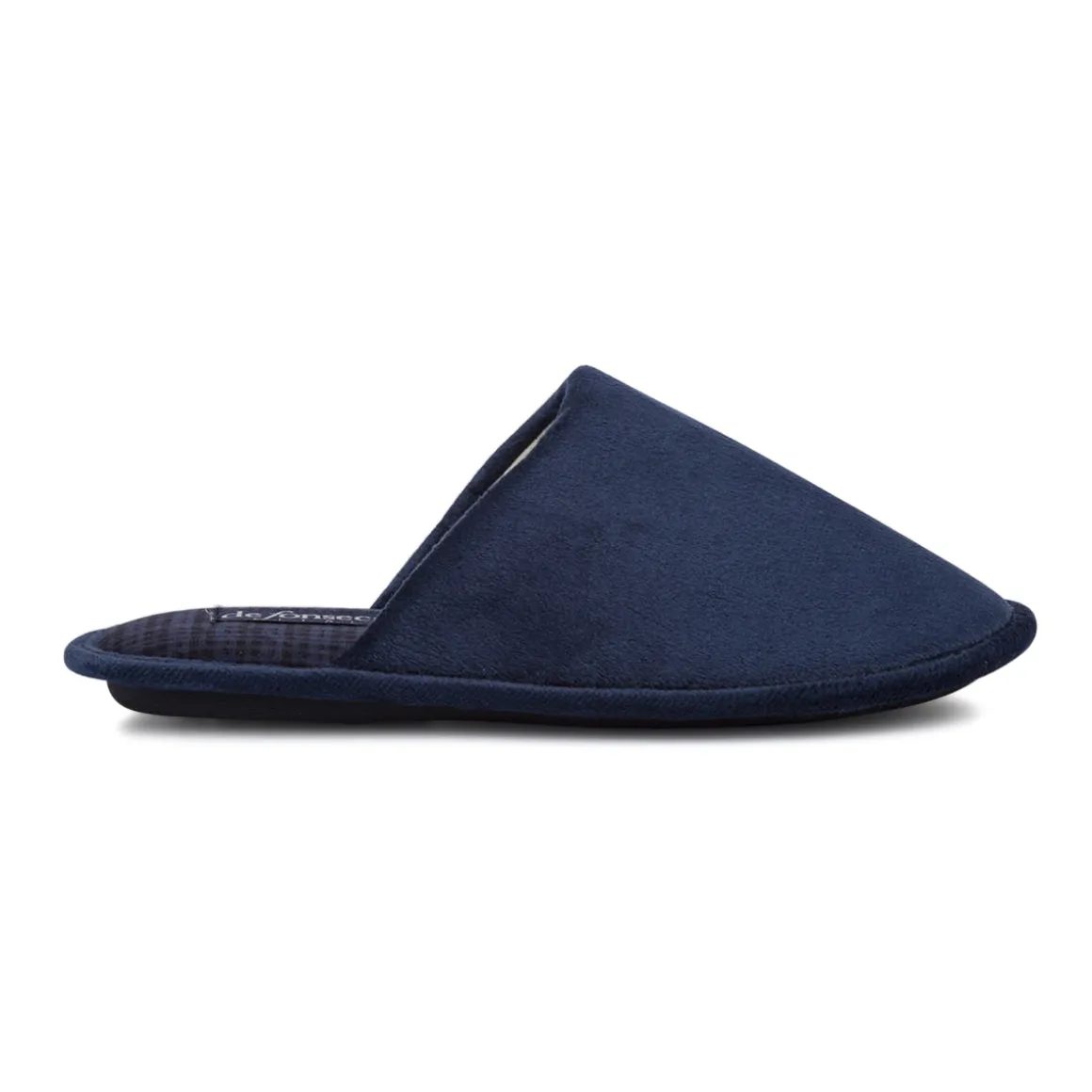 Pantofole da Uomo in Tessuto Blu con suola flessibile De Fonseca