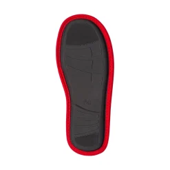 Pantofole da uomo nere con logo Milan