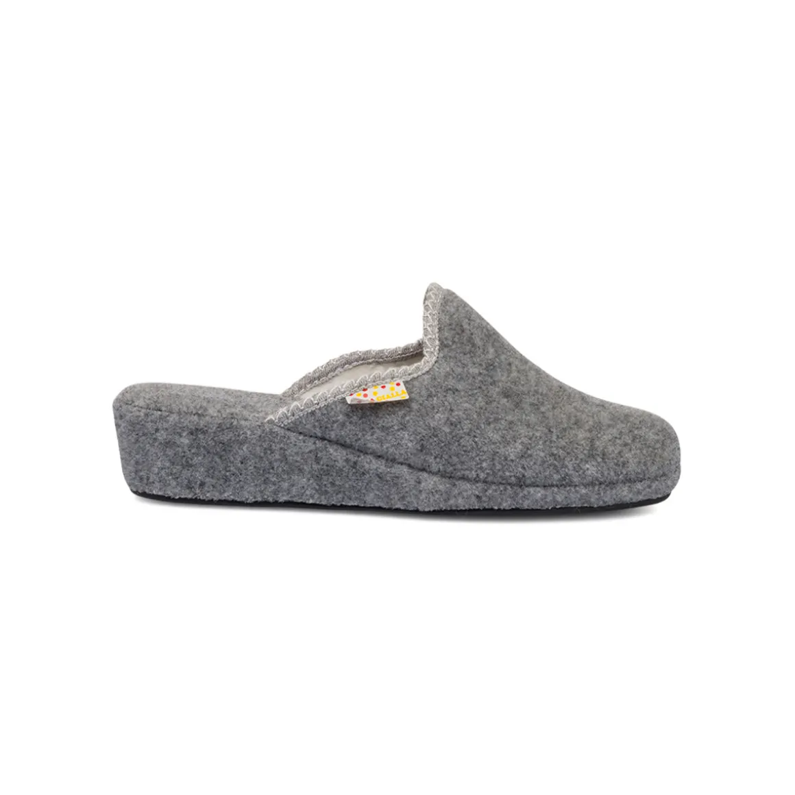 Pantofole grigie in feltro da Donna in tessuto Stilrosa