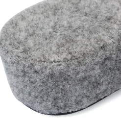 Pantofole grigie in feltro da Donna in tessuto Stilrosa