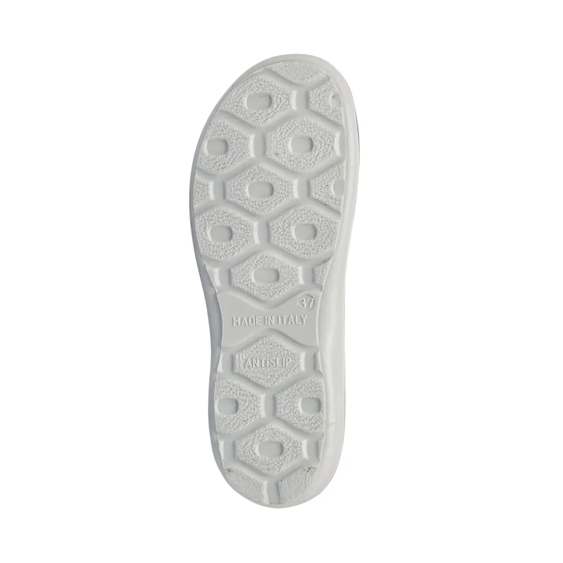 Pantofole in feltro blu da Donna con fiore decorativo Italia Trend
