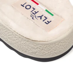 Pantofole lilla da donna con colletto imbottito Fly Flot