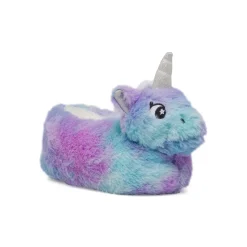 Pantofole lilla e azzurro Morbide da Bambina Unicorno