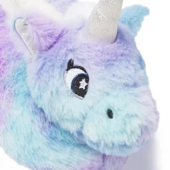 Pantofole lilla e azzurro Morbide da Bambina Unicorno