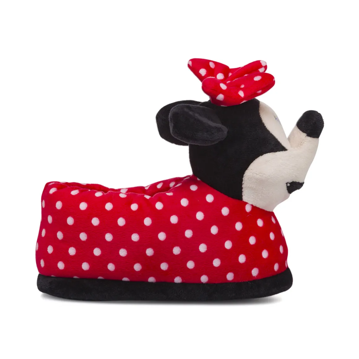 Pantofole Minnie rosse a pois da Bambina