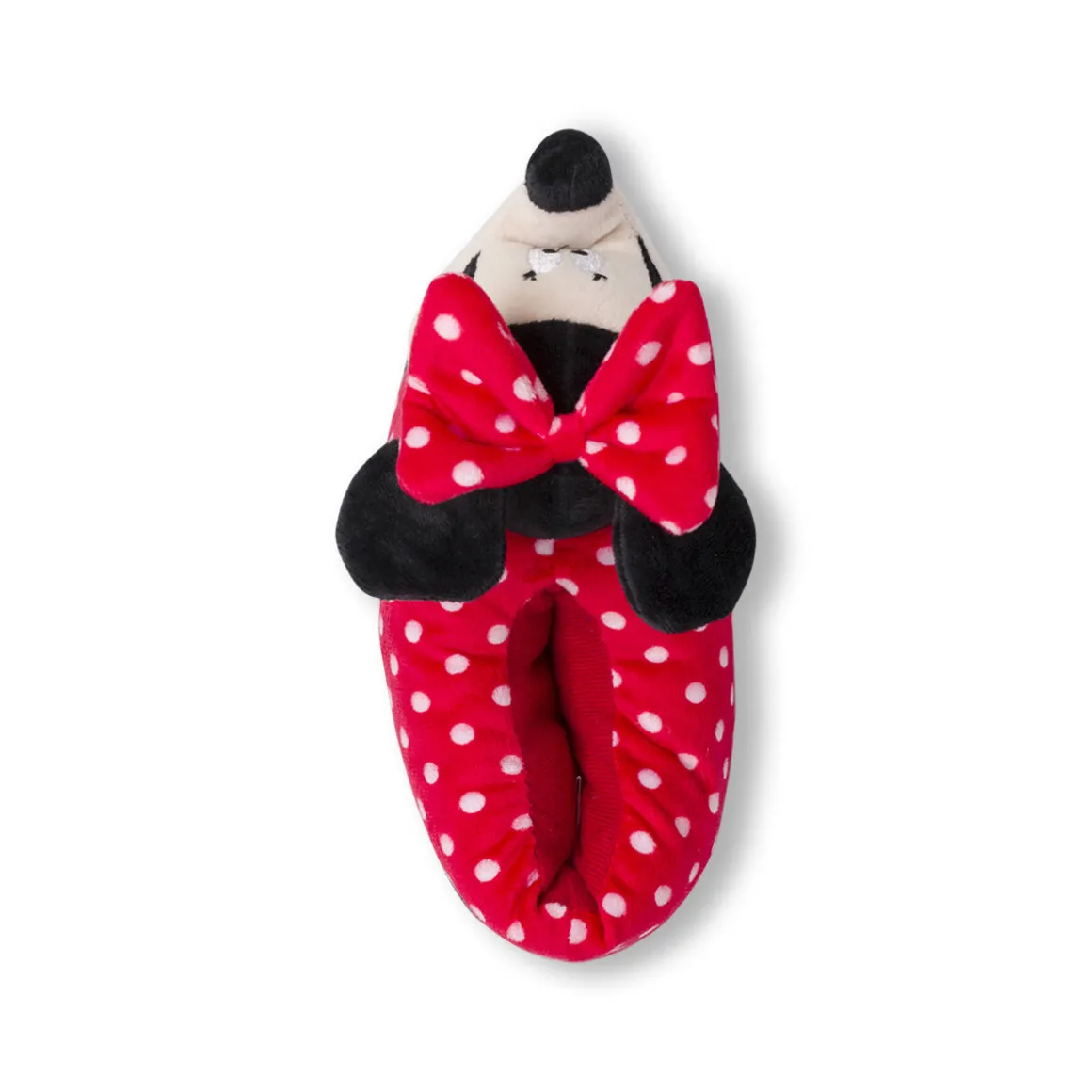 Pantofole Minnie rosse a pois da Bambina