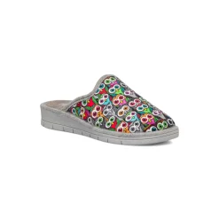Pantofole multicolore da Donna con gufi Italia Trend