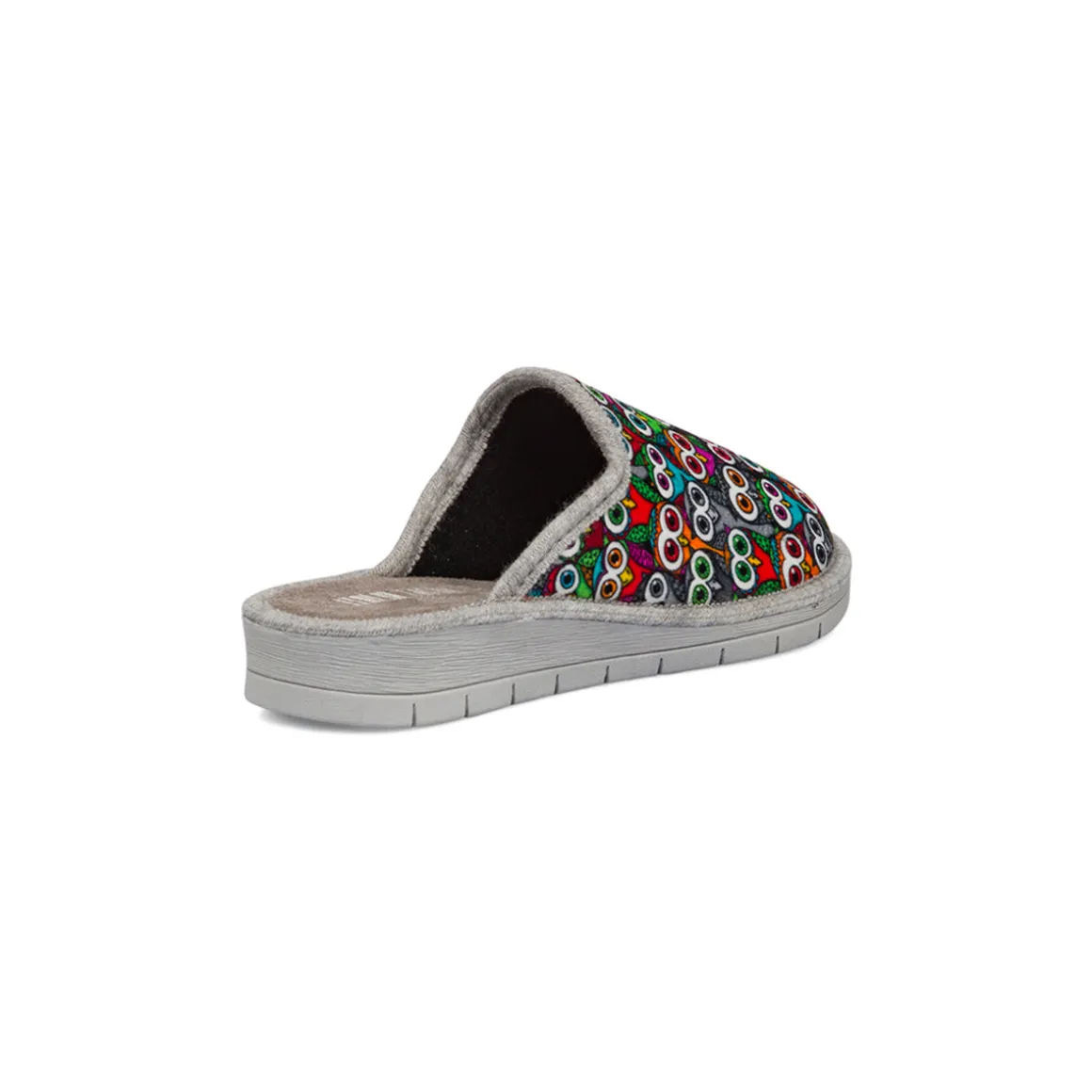 Pantofole multicolore da Donna con gufi Italia Trend