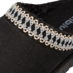 Pantofole nere da Donna in similpelle effetto scamosciato Inblu