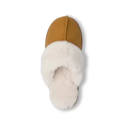 Pantofole ocra da Donna con pelo sintetico Lora Ferres