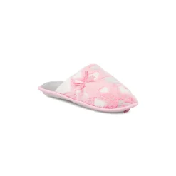 Pantofole rosa da Donna effetto pelliccia con fiocco Griff