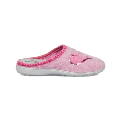 Pantofole rosa da Donna in tessuto con dettagli glitter Italia Trend