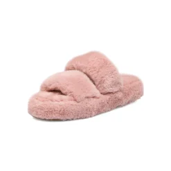 Pantofole rosa da donna in pelliccia sintetica Lora Ferres