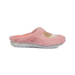 Pantofole rosa da Donna in tessuto con cuore Inblu