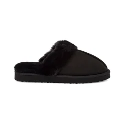 Pantofole sabot imbottite nere da donna Lora Ferres