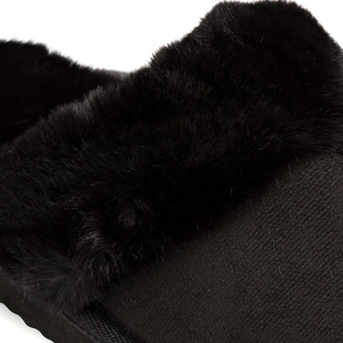 Pantofole sabot imbottite nere da donna Lora Ferres