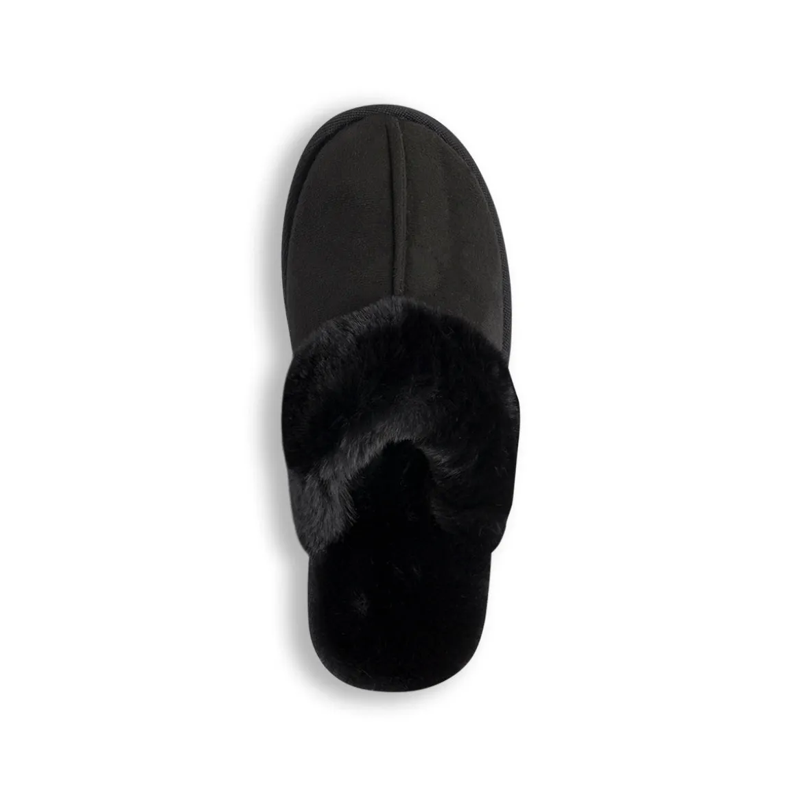 Pantofole sabot imbottite nere da donna Lora Ferres