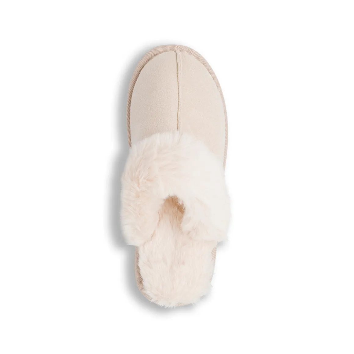 Pantofole sabot imbottite beige da donna Lora Ferres
