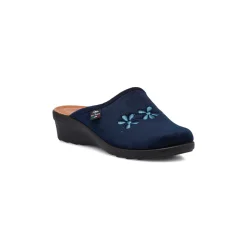 Pantofole sanitarie blu da Donna Fly Flot con fiori