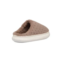 Pantofole taupe da donna in pelliccia sintetica Lora Ferres