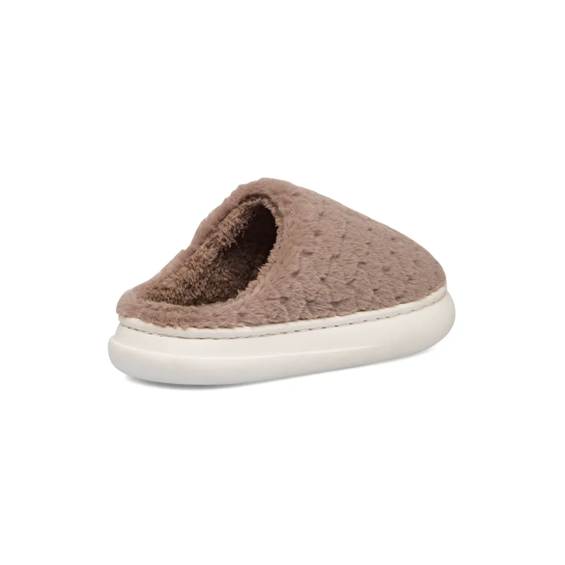 Pantofole taupe da donna in pelliccia sintetica Lora Ferres