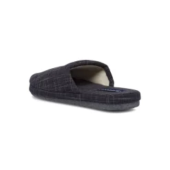 Pantofole Uomo in Tessuto Grigio con Trama Melangiata De Fonseca