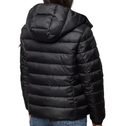 Piumino nero da donna con chiusura a zip Lora Ferres