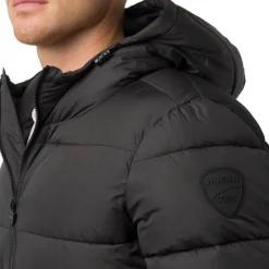 Piumino nero da Uomo con cappuccio Ducati Corse