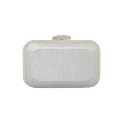 Pochette da donna argento glitter con logo Lora Ferres