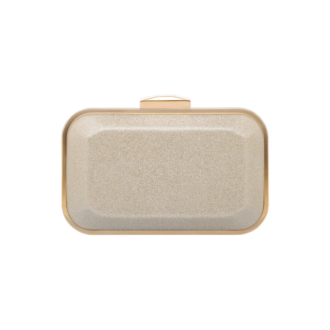 Pochette da donna oro glitter con logo Lora Ferres