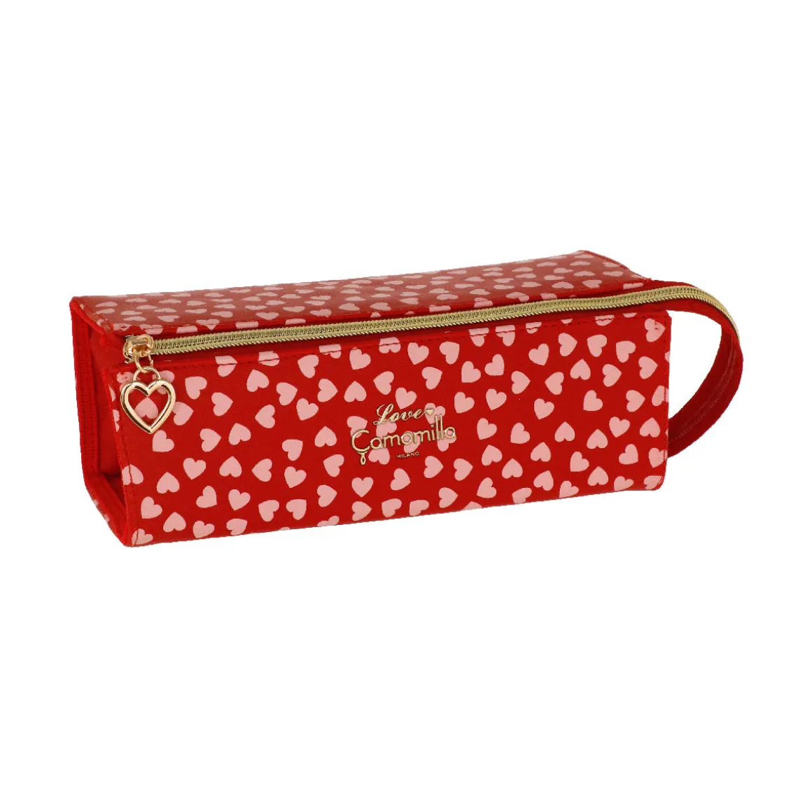 Pochette rossa da Donna con stampa cuori Camomilla Milano