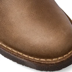Polacchine da uomo taupe in pelle Primopiano