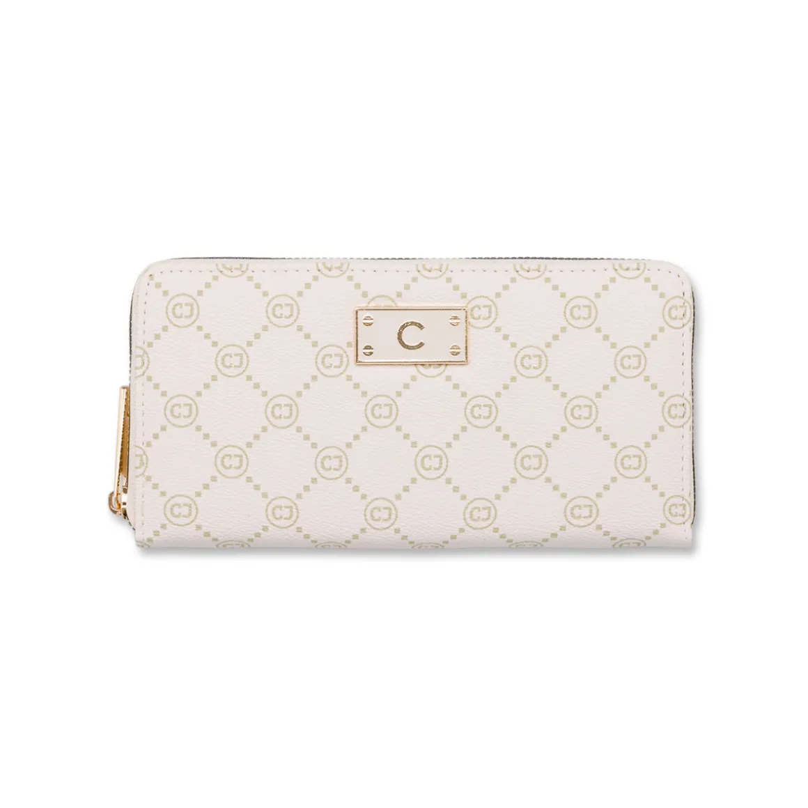 Portafoglio Bianco da Donna con chiusura con zip dorata Carrera Jeans